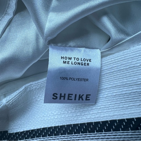 Australian brand Sheike black/white stripped high-low dress - Picture 5 of 8